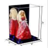 Better Display Cases Acrylic Versatile Display Case- Medium Rectangle Box with Mirror Case, Dark Blue Risers and Black Base 8" x 6" x 14" (V18/A092) view 2