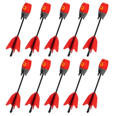 Zing Zonic Whistling Arrow Refill Pack - Includes 10 Zonic Whistling Arrows, Compatible HyperStrike Bow, Firetek Bow, Z-Tek Bow, Z-Curve Bow and Z-Bow (Red)