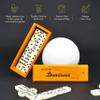 Queensell Dominos Set for Adults  Dominoes - Classic Board Games, Double 6 Dominoes Family Games for Kids and Adults - Double Six Standard Dominos Set 28 Tiles with Wood Case, Juegos de Mesa view 4