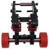 NHX Wheelie Bar with Red Rubber Tires : E-REVO 2.0 view 3