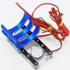 Nitro Hobbies V2 Aluminum 540/550 Motor Heat Sink w/Twin Cooling Fans Blue view 4