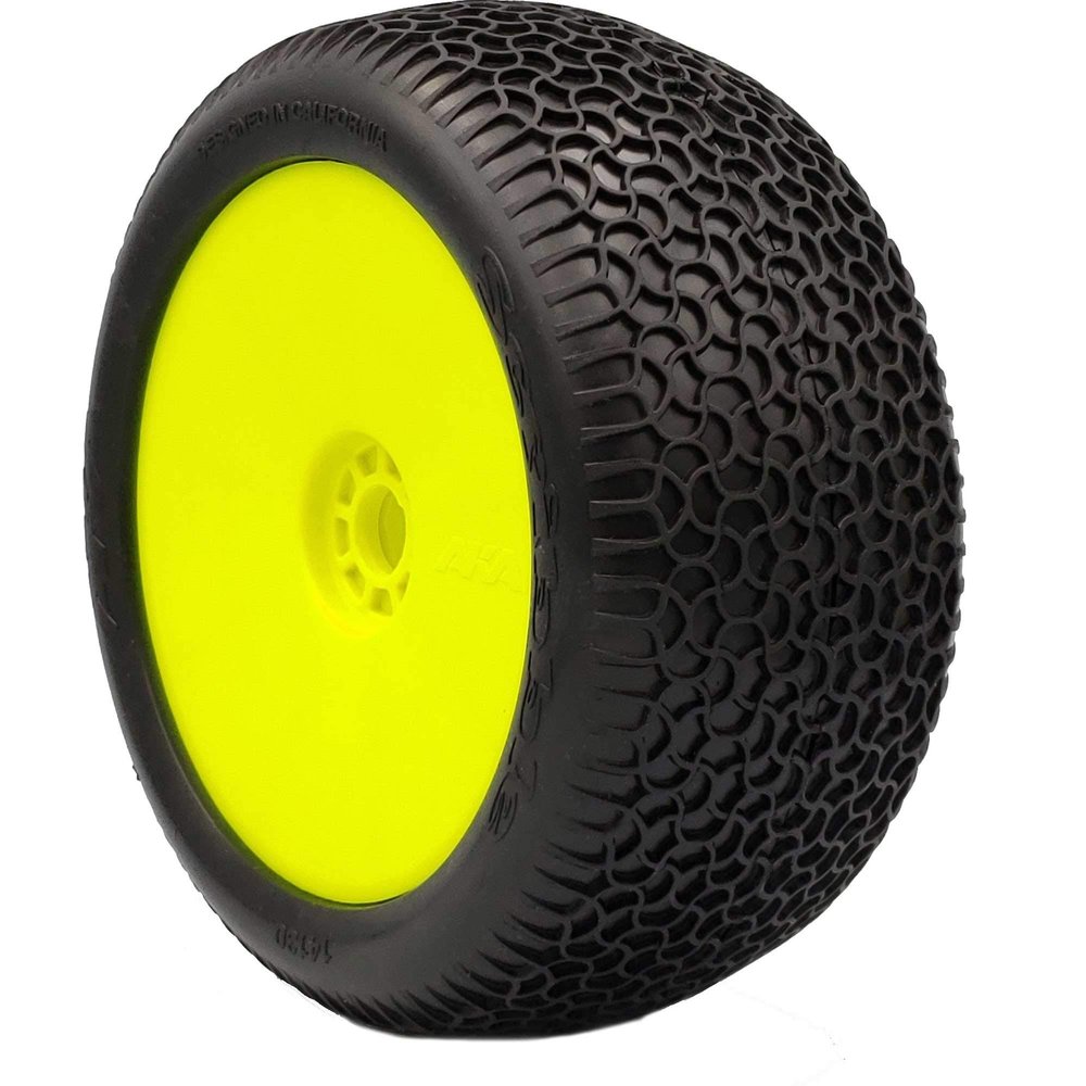 AKA PRODUCTS INC. 18 Truggy EVO Scribble PRMT YEL Super Soft LW2 AKA14130QRY RC Tire