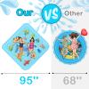 Growsland Splash Pad for Toddlers, Outdoor Sprinkler for Kids, 67" Summer Water Toys Inflatable Wading Baby Pool Fun Gifts for 3 4 5 6 7 8 9 Years Old Boy Girl Backyard Garden Lawn Outdoor Games view 2