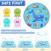 Growsland Splash Pad for Toddlers, Outdoor Sprinkler for Kids, 67" Summer Water Toys Inflatable Wading Baby Pool Fun Gifts for 3 4 5 6 7 8 9 Years Old Boy Girl Backyard Garden Lawn Outdoor Games view 3