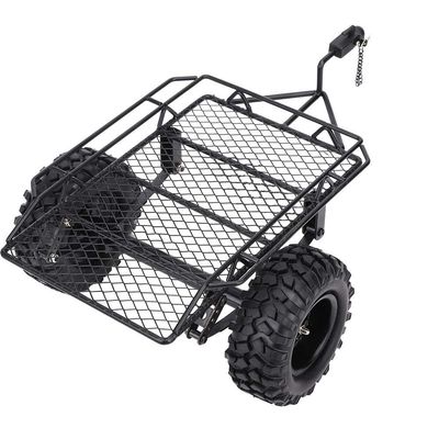 1/10 RC Car Trailer, RC Car Part RC Trailer, Trailer Part RC Trailer Parts 1/10 DIY Parts RC Car Traile for TRX4 D90(Black)