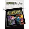 GURPS 4th Edition Dice Bag | Large Drawstring Bag 7 x 7 | Printed Fabric | Holds Over 100 Dice | RPG Bag | Roleplaying Game Bag | Tabletop Adventure Game Bag | from Steve Jackson Games view 1