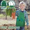 Qtioucp 16Pcs Kids Gardening Tools Outdoor Toys Set Backyard Play with 93 PCS DIY Flower Garden Building Preschool Activities (Green) view 4