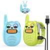 Qniglo Walkie Talkies for Kids Rechargeable 2 Pack,Christmas Birthday Gifts Toys for Age 3-12 Boys Girls, Long Range Kids Walky Talky with FM Radios for Family Adventure Camping Hiking Spy Games view 1