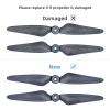 Bwine Drone Blades for Bwine F7, 4 Pcs Original Propeller, RC Drone Quadcopter - Black view 2
