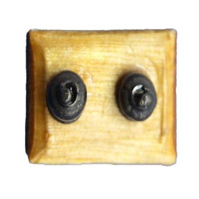 Melody Jane Dollhouse Traditional Double Light Switch DIY Fittings Hardware 1:12 Accessory