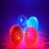 JA-RU Large 3.25" Light Up Spiky Rubber Ball (8 Balls) Spike Sensory Toy for Kids. Squishy Bouncy Dog Toy. Therapy Stress Fidget. Party Favor. Plus 1 Sticker. 699-8s view 4