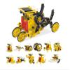 PicassoTiles 12-in-1 Solar Powered Transform Robot Set STEM Kids Educational Learning Engineering Building Toy Creative Unique Transformation Energy Science Experiment DIY Kit Boy Girl Age 8+ PBM01 view 1