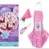 Easy Bake Oven / Pan/ Pan Tool/ Red Velvet Cupcakes Refill / Pink Kid-Sized Apron / Rainbow Whisk / Pink Frosting Piping Bag (7 Items) -Easy Bake Oven and Accessories Gift Set view 3