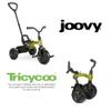 Joovy Tricycoo Fold & Go Toddler Tricycle Featuring Removable, Adjustable Push Handle, Lockable Front Pedals, Height-Adjustable Seat, 3-Point Safety Harness, and Rear Storage Box (Greenamole), Large view 4