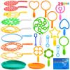 JOYIN 29 Pcs Big Bubble Wands Set, Giant Bubble Wand Bulk with Tray for Kids Outside Blowing, Toys for Summer Easter Party Favor Birthday Toddlers view 1