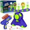 GMAOPHY Shooting Games Toy Gift for Age 5, 6, 7, 8, 9, 10+ Years Old Kids, Glow in The Dark Boy Gift Floating Ball Targets with Foam Dart Toy Blaster, 10 Balls 5 Targets view 1
