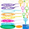 JOYIN Big Bubble Wands Set Bulk for Kids Summer Outdoor Toy Game Activity Party Favors, 18 Pcs Giant Bubble Maker with Tray, 12" Large, 6 Pcs Solution Suitable for All Age People view 1