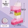 BLUE PANDA Number 1 Daisy Pinata - 16.5 x 11 x 3 In, Pink & Gold - Princess 1 Year Old Pinata for 1st Birthday Girl & Party Decoration view 4