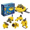 PicassoTiles STEM Kids Solar Powered Space Robot Educational Learning Engineering Building Toy 6-in-1 Creative Unique Transformation Renewable Sun Energy Science Experiment DIY Kit Boys Girls Age 8+ view 1