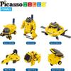 PicassoTiles STEM Kids Solar Powered Space Robot Educational Learning Engineering Building Toy 6-in-1 Creative Unique Transformation Renewable Sun Energy Science Experiment DIY Kit Boys Girls Age 8+ view 2