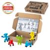Zing Stikbot Pets 5 Pack, Set of 5 Stikbot Collectable Action Figures, Includes 1 Bulldog, 1 Monkey, 1 Cat and 2 Dogs, Create Stop Motion Animation view 2