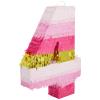 Number 4 Pinata, Pink and Gold Foil for Girls 4th Birthday Party Decorations (Small, 16.5 x 11 Inches) view 1