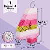 Number 4 Pinata, Pink and Gold Foil for Girls 4th Birthday Party Decorations (Small, 16.5 x 11 Inches) view 4