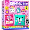 KRAFUN My First Sewing Kit for Beginner Kids Arts & Crafts, 7 Easy DIY Projects of Stuffed Animal Dolls and Plush Pillow Craft, Instructions & Felt, Gift for Girls, Boys, Learn to Sew, Embroidery view 1