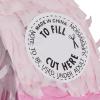 BLUE PANDA 9 Pinata - Small, 16.5 x 11 x 3 In, Pink & Gold - Pinata for 9 Year Old Girl, 9th Birthday Decoration - Pull-String Design view 3