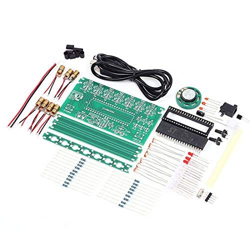 C51 DIY MCU Laser Harp Kit STC89C52 Chip Electronic Piano Keyboard Kit Parts
