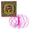 Mozi Glozi Geometric Magic Flow - Easy to Use 3D Spiral Toy, Glowing Spinning Bracelet for Children and Adults (Pink) view 1