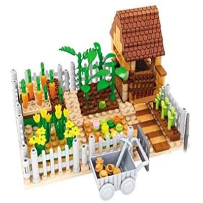 General Jim's Country Garden Farm House Working Fields Building Blocks Toy Bricks Building Set with Accessories Fun Set for All Building Levels