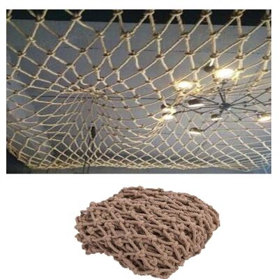 Rope Net Decor Hemp Rope Net Child Climbing Net Outdoor Treehouse Playground Protective Net Heavy Duty Swing Cargo Net Plant Fence Net Wall (Size : 3 * 6m(10 * 20ft))