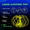 Mozi Glozi Geometric Magic Flow Bracelet - Easy to Use - 3D Bracelet Spiral Toy, Glowing Spinning Bracelet Spiral for Children and Adults (Yellow) view 4