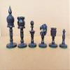 Camel Bone Luxury English Series Chess Pieces Only | Hand Carved Camel Bone Vintage Chess Set | Unique Chess Pieces view 3