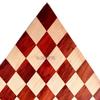 12" Solid Inlaid Wood Roll Up Travel Chess Game Board in Bud Rosewood - 39 mm Square - Premium Wood Chess Board- Taj Chess Store view 2