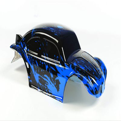 SummitLink Custom Body Compatible for 1/10 1/8 Scale RC Car or Truck (Truck not Included) (Muddy Blue Over Black)