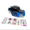 SummitLink Custom Body Compatible for 1/10 1/8 Scale RC Car or Truck (Truck not Included) (Muddy Blue Over Black) view 3