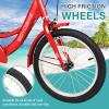 MOPHOTO Small Tricycle 16 Inch  Low Step-Through 3 Wheel Bike, Single Speed Trike for Beginner Riders with Rear Basket view 4