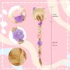 Sincere Party Girls Princess Wig,Rapunzel Plaits Blonde Wig for Girls Halloween Party,Role Playing view 2