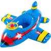 OIUT Inflatable Aircraft Swimming Ring, Thickening PVC Attractive Appearance Playing Water Game Swim Tubes Seat Boat Pool Ring for Beach, Lake, Party, Vacation (Blue) view 1