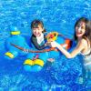 OIUT Inflatable Aircraft Swimming Ring, Thickening PVC Attractive Appearance Playing Water Game Swim Tubes Seat Boat Pool Ring for Beach, Lake, Party, Vacation (Blue) view 2