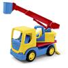 Wader 35318 35318-Tech Truck with Crane, Passenger Basket, Rotating Attachment and Sturdy Steel Axles, Approx. 29 x 11.5 x 32 cm, from 12 Months, Ideal as a Gift for Creative Play, Colourful view 1