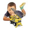 Wader 35369 Tech Truck 35369-Tech Fire Brigade with Ladder, Rotating Attachment, feet and Sturdy Steel axles, Approx. 31 x 14.5 x 19 cm, Yellow, from 12 Months, Ideal as a Gift for Creative Play view 2