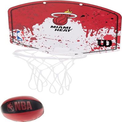 Wilson NBA Team Mini Basketball Hoop - Miami Heat