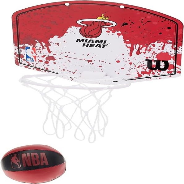 Wilson NBA Team Mini Basketball Hoop - Miami Heat