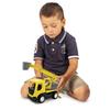 Wader 35368 35368-Tech Truck with Crane, Passenger Basket, Rotating Attachment and Sturdy Steel Axles, Approx. 31 x 14.5 x 19 cm, Yellow, from 12 Months, Ideal as a Gift for Creative Play view 2