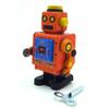 Charmgle MS519 Retro Tin Toy Robot Wind-Up Toy Photography Prop Decoration Novelty Gifts Adult Collection (Orange) view 2