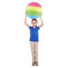 HOWBOUTDIS 18 inch Rainbow Playground Ball - Bouncy Durable Rubber - for Boys and Girls - Great Outdoor Fun - Perfect at The Beach, Park or Playground view 2