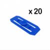 Bear and Wolf Studio 3D Printed HO Scale Blue 30 mm Rail Gauge Track Connectors Set of 20 Compatible with Hotwheels Track Builder Sets view 2